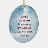 Romans 15:13 The God of Hope, Christmas セラミックオーナメント (右)