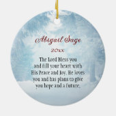 Romans 15:13 The God of Hope, Christmas セラミックオーナメント (裏面)