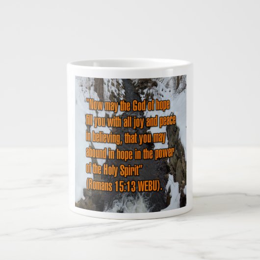 Romans 15:13 WEBU Mug ジャンボコーヒーマグカップ (正面)