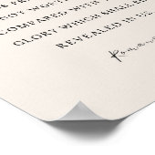 Romans 8:18 Bible Verse ポスター (角)