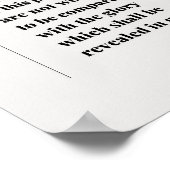 Romans 8:18 Bible Verse ポスター (角)