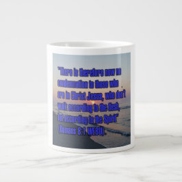 Romans 8:1 WEBU Mug ジャンボコーヒーマグカップ