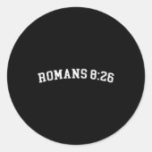 Romans 8_26  ラウンドシール (正面)