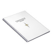 Romans 8:28 Christian Journal | Scripture Notebook ノートブック (右側)