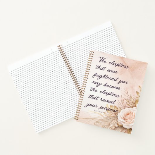 Romans 8:28 Faith Hardcover Lined Journal ノートブック (内部)