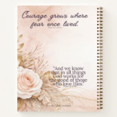 Romans 8:28 Faith Hardcover Lined Journal ノートブック (裏面)
