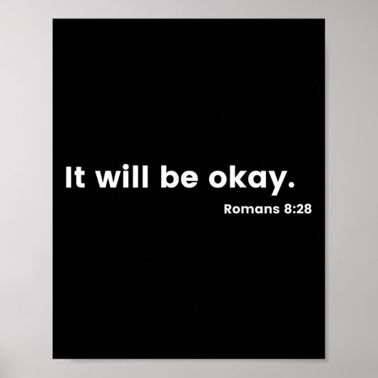 Romans 8_28 Motivational Christian Bible Verse Mes ポスター (正面)