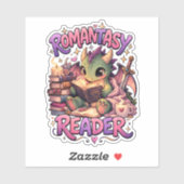 Romantasy Dragon Reader Custom-Cut Vinyl Sticker シール (シート)