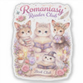 Romantasy Reader Club Custom-Cut Vinyl Sticker シール (正面)