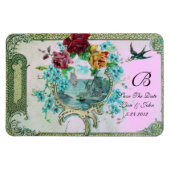 ROMANTCA i̇ 3 MONOGRAM,保存日,白 マグネット (横)