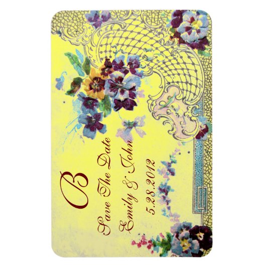 ROMANTCA i̇ MONOGRAM，日付を保存 マグネット (縦)