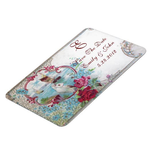 ROMANTCA MONOGRAM，日付の保存 マグネット (左側)