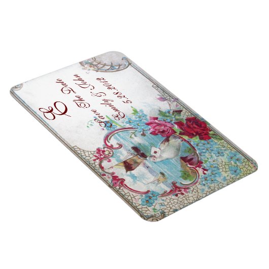 ROMANTCA MONOGRAM，日付の保存 マグネット (右側)