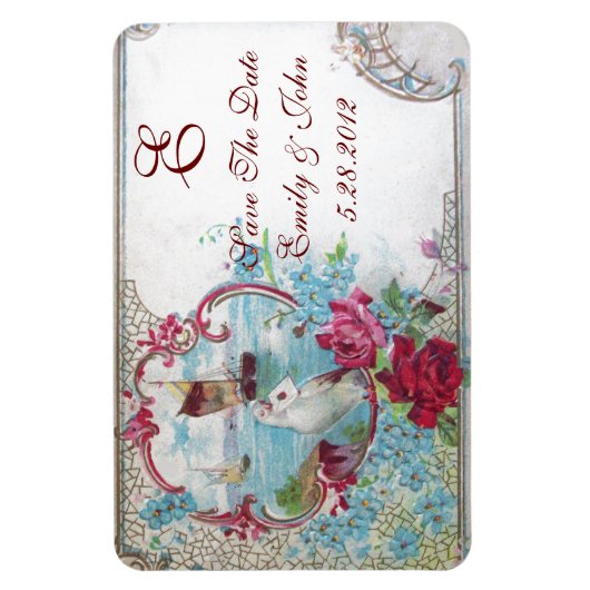 ROMANTCA MONOGRAM,日付の保存 マグネット (縦)