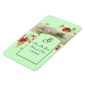 ROMANTCA MONOGRAM /i̇ POPPIES,日付を保存,緑 マグネット (左側)