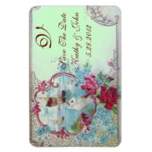 ROMANTCA MONOGRAM,Save The Date,GREEN マグネット (縦)