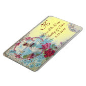 ROMANTCA MONOGRAM, Save the Date, Yellow マグネット (左側)