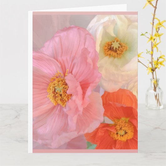 Romantic カード (黄色い花)