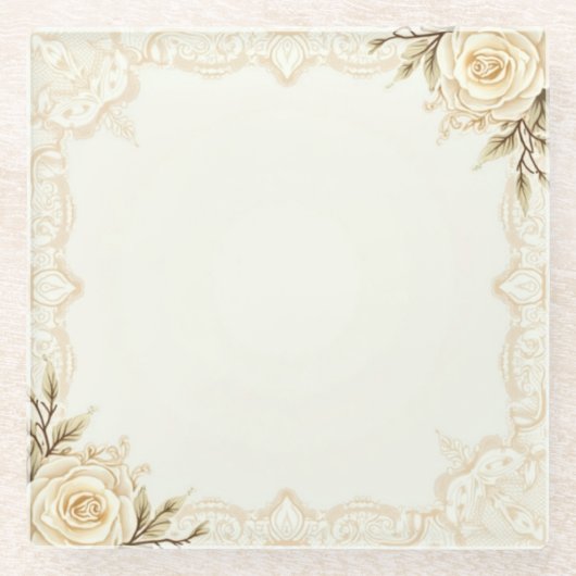 romantic ガラスコースター (正面)