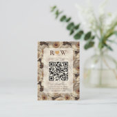 Romantic Anemones Accent Backyard Wedding エンクロージャーカード (スタンド正面)