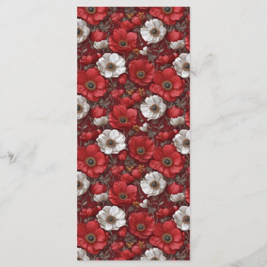 Romantic Anemones Sparkle City Wedding メニュー (裏面)