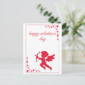 Romantic Angle of Love Cupide Valentine’s Day シーズンポストカード (スタンド正面)
