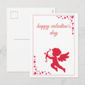 Romantic Angle of Love Cupide Valentine’s Day シーズンポストカード (正面/裏面)