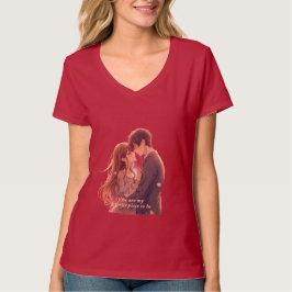 Romantic Anime Couple - Valentine's Day Aesthetic Tシャツ
