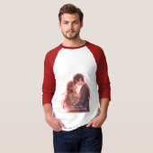 Romantic Anime Couple - Valentine's Day Aesthetic Tシャツ (正面フル)