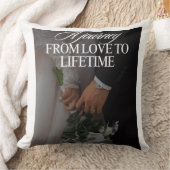  Romantic Anniversary Gift Cushion - Elegant Coupl クッション (ブランケット)