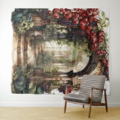 Romantic Archway Wedding Backdrop タペストリー (インサイチュ(横))