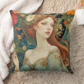 	Romantic Art Nouveau Home Accent クッション (ブランケット)