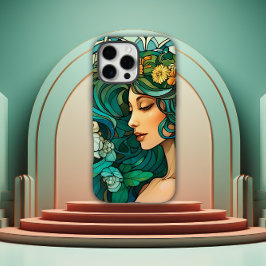 Romantic Art Nouveau Woman iPhone 16 Pro Maxケース