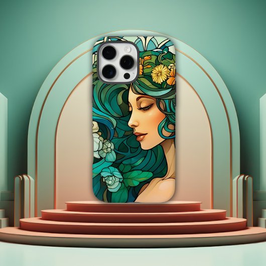 Romantic Art Nouveau Woman Case-Mate iPhoneケース