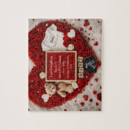 Romantic baby reveal pregnancy announcement gift  ジグソーパズル