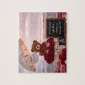 Romantic Baby Reveal Pregnancy announcement gift  ジグソーパズル (縦)