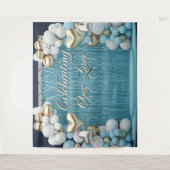 Romantic Balloons Banner Backdrop Wall Art  タペストリー (正面)