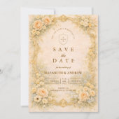 Romantic Baroque Garden Wedding セーブザデート (正面)