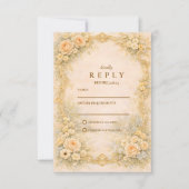 Romantic Baroque Garden Wedding 出欠カード (正面)