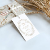 Romantic Baroque Ornate Frame Wedding ギフトタグ