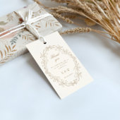 Romantic Baroque Ornate Frame Wedding ギフトタグ