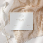 Romantic Baroque Ornate Frame Wedding 出欠カード