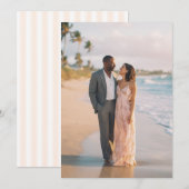 Romantic Beach Photo 招待状 (正面/裏面)