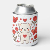 Romantic Bear Heart Can Cooler 缶クーラー (缶正面)