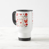 Romantic Bear Heart Travel Mug トラベルマグ (正面左)