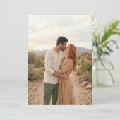 Romantic Beige Desert Photo 招待状 (スタンド正面)