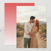 Romantic Beige Desert Photo 招待状 (正面/裏面)