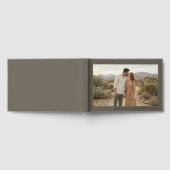 Romantic Beige Rustic Photo ゲストブック (全面)