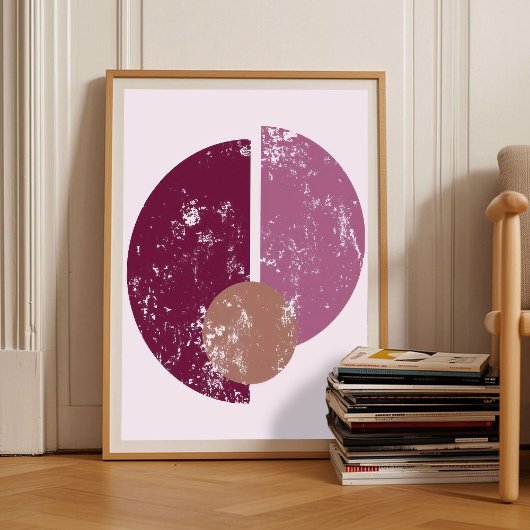 Romantic Berry Abstract Art Wall Art Housewarming ポスター