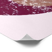 Romantic Berry Abstract Art Wall Art Housewarming ポスター (角)